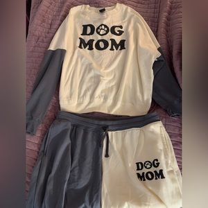Modern Lux Dog Mom Half and Half Jogger Set